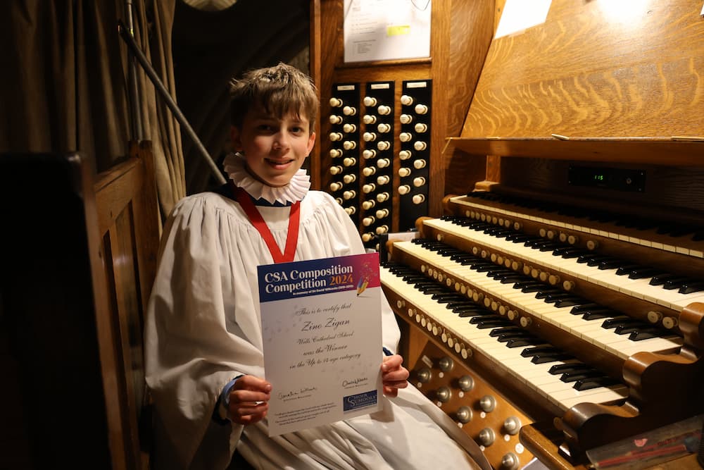 Wells Cathedral Chorister wins Choir Schools' Association Chorister Composer 2024