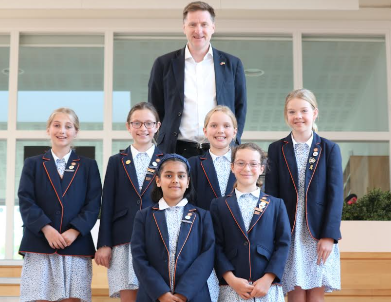 MP pays special visit to St Swithun’s to connect with students and staff and see school democracy in action