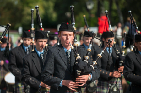 King crowns his old school champions as he reigns over his first Braemar Gathering