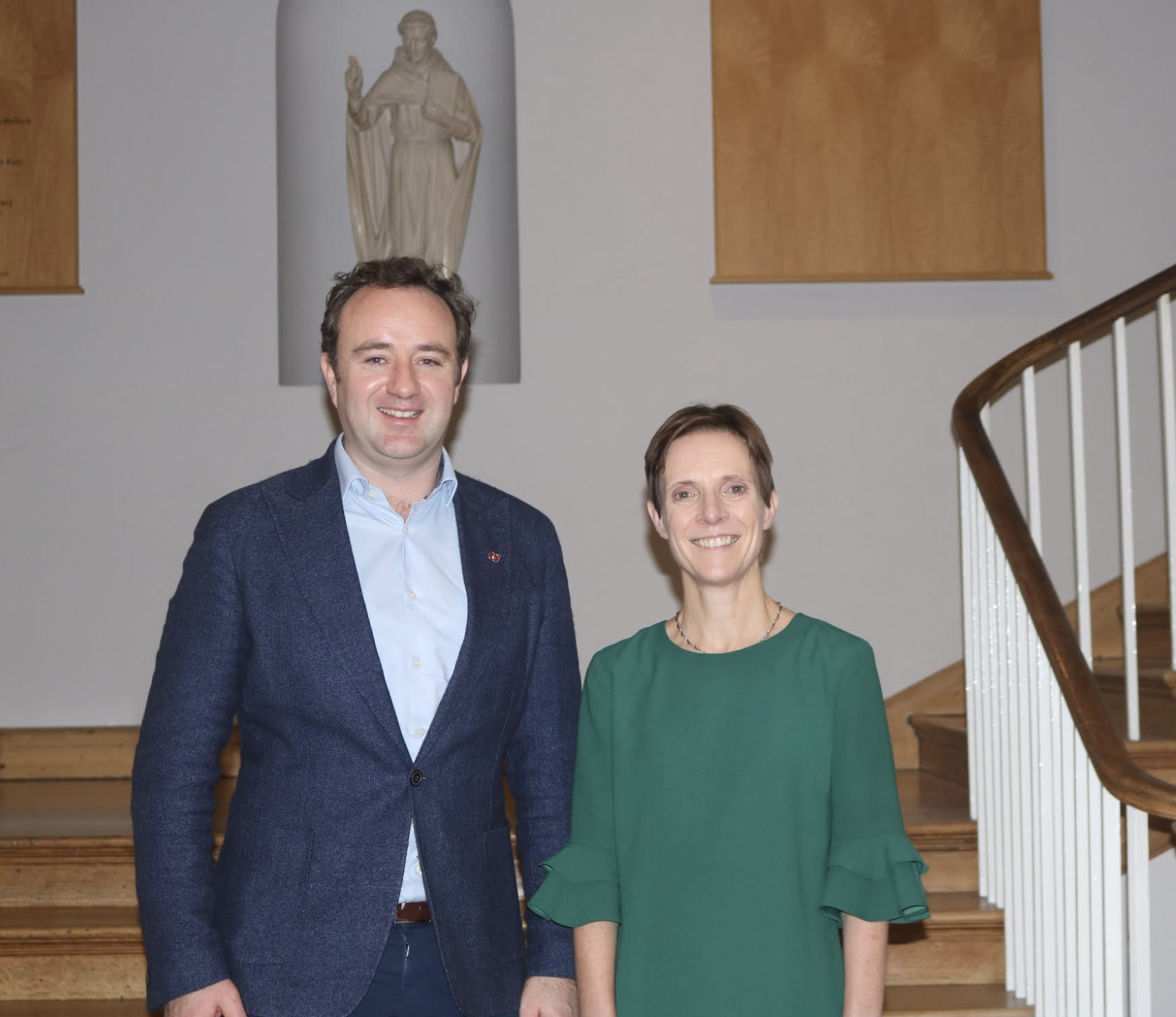 Lib Dem Winchester parliamentary candidate Danny Chambers Visits St Swithun's School